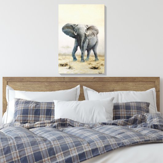 Elephant Canvas Afdruk (Insitu (Slaapkamer))