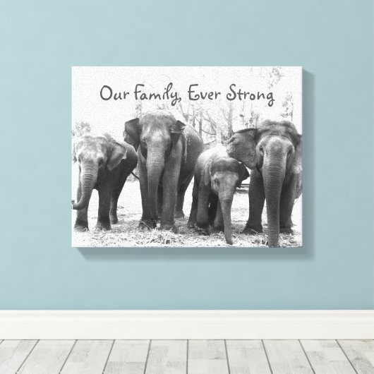Elephant Canvas Afdruk (Insitu (Houten vloer))