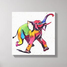 Elephant Canvas Afdruk