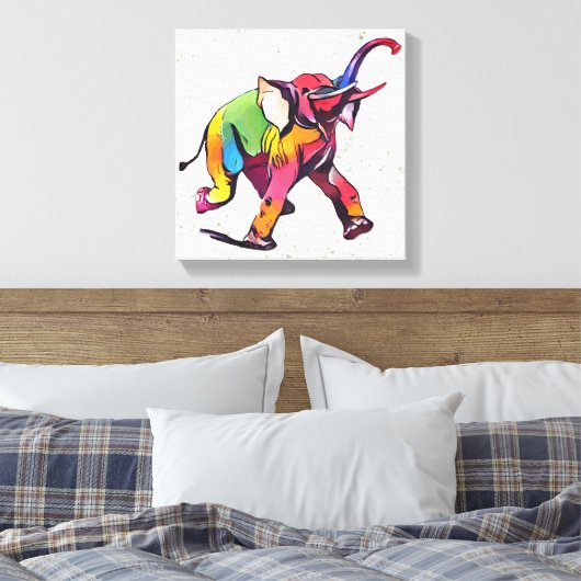Elephant Canvas Afdruk (Insitu (Slaapkamer))
