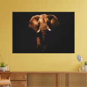 Elephant Canvas Afdruk (Insitu (Woonkamer))