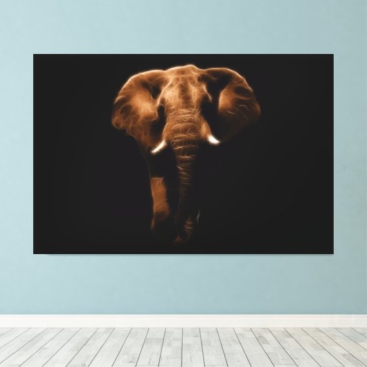 Elephant Canvas Afdruk (Insitu (Houten vloer))
