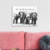 Elephant Canvas Afdruk (Insitu (Woonkamer))