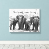 Elephant Canvas Afdruk (Insitu (Houten vloer))