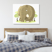 Elephant Canvas Afdruk (Insitu (Slaapkamer))