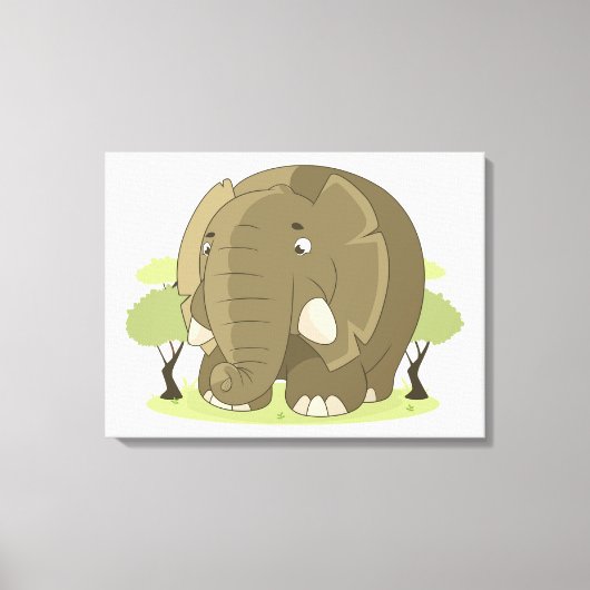 Elephant Canvas Afdruk (Voorkant)