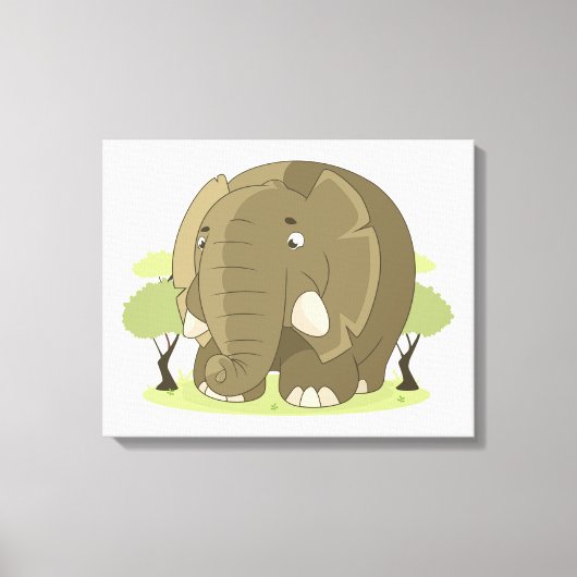 Elephant Canvas Afdruk (Voorkant)