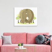 Elephant Canvas Afdruk (Insitu (Woonkamer))