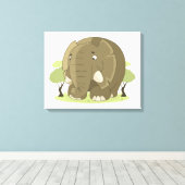 Elephant Canvas Afdruk (Insitu (Houten vloer))