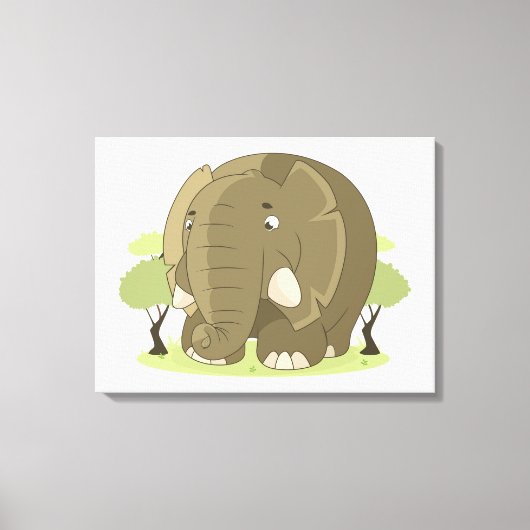Elephant Canvas Afdruk (Voorkant)