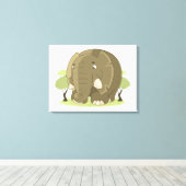 Elephant Canvas Afdruk (Insitu (Houten vloer))