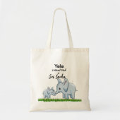 Elephant Canvas tas (Voorkant)