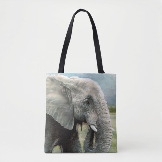 Elephant Canvas tas (Voorkant)