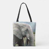 Elephant Canvas tas (Achterkant)