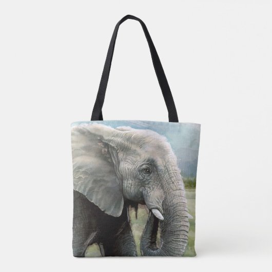 Elephant Canvas tas (Achterkant)