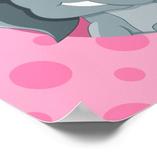 Elephant cartoon poster (Hoek)