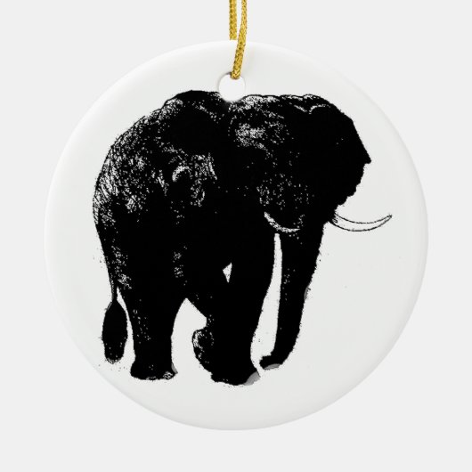 Elephant Ceramic Ornament (Voorkant)