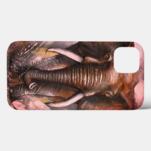 Elephant Charging Case-Mate iPhone Case (Achterkant (horizontaal))