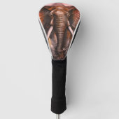 Elephant Charging Golfheadcover (Voorkant)