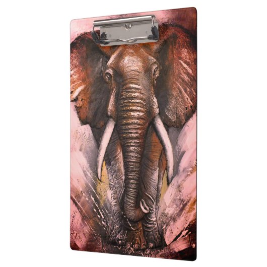 Elephant Charging Klembord (Links)