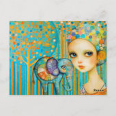 Elephant Charm Briefkaart (Achterkant)