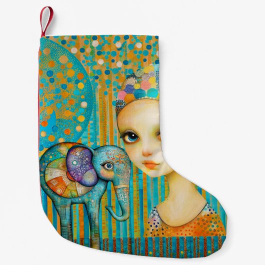 Elephant Charm Kerstkous Kleine Kerstsok (Voorkant)