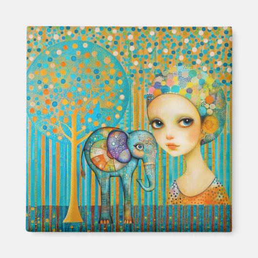 Elephant Charm Magneet (Voorkant)