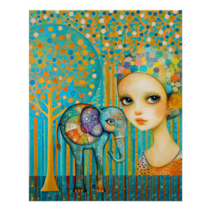 Elephant Charm Perfect Poster