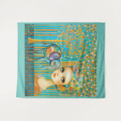 Elephant Charm Tapestry Wandkleed (Voorkant (horizontaal))