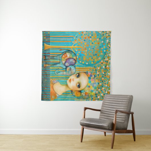 Elephant Charm Wandkleed (In Situ (horizontaal))