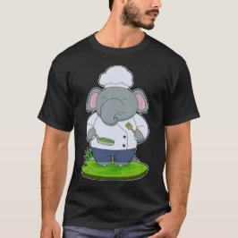 Elephant Chef Cook Pan T-shirt