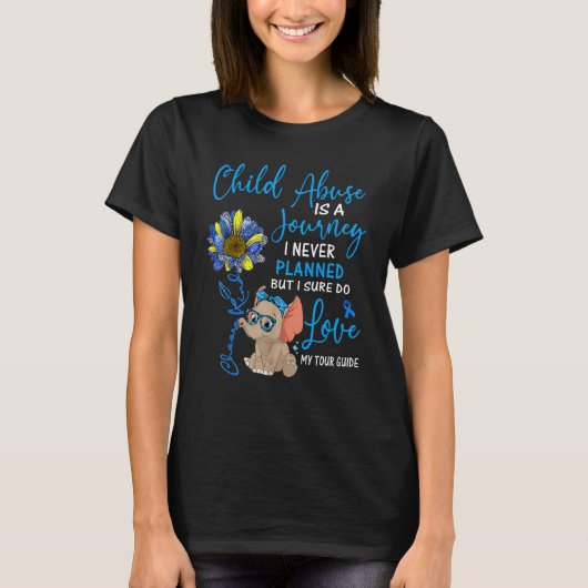 Elephant Child Abuse is een reis die ik nooit heb  T-shirt (Voorkant)