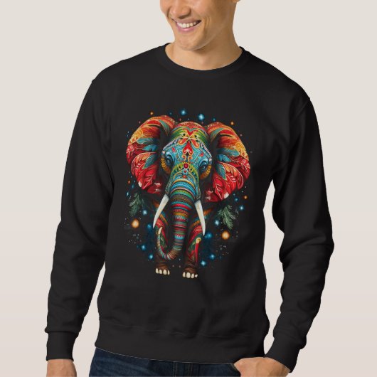 Elephant Christmas Christmas Holiday Spirit Animal Trui (Voorkant)