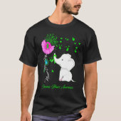 Elephant Chronic Illness Awareness Chronic Illnes T-shirt (Voorkant)