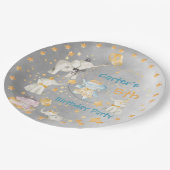 Elephant Circus Birthday Party Paper Bord (Gekanteld)