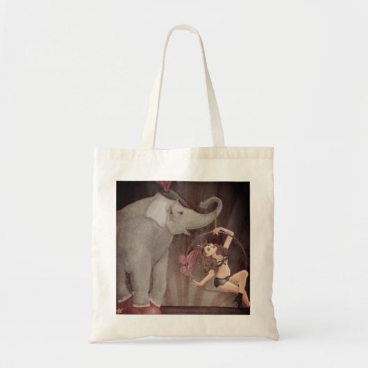 Elephant Circus Canvas tas (Voorkant)