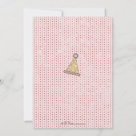 Elephant Circus Parade Baby shower Kaart (Achterkant)