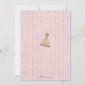  Elephant Circus Parade Baby shower Kaart (Achterkant)