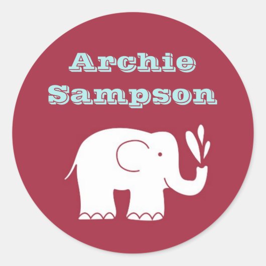 Elephant Circus Sticker (Voorkant)
