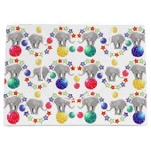 Elephant Circus Theme Kinderen Birthday Party Groot Cadeauzakje (Voorkant)