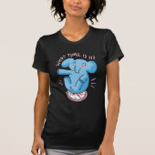 Elephant Clock Quote T-shirt (Voorkant)