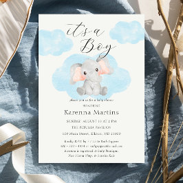 Elephant Clouds: Het is een Baby shower voor jonge Kaart