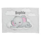 Elephant Clouds Name Kinder Home Decor Kussensloop (Voorkant)