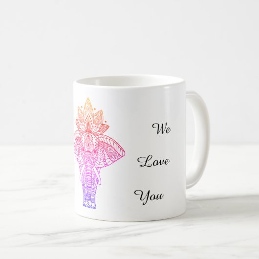 Elephant Coffee-Mok Koffiemok (Voorkant rechts)