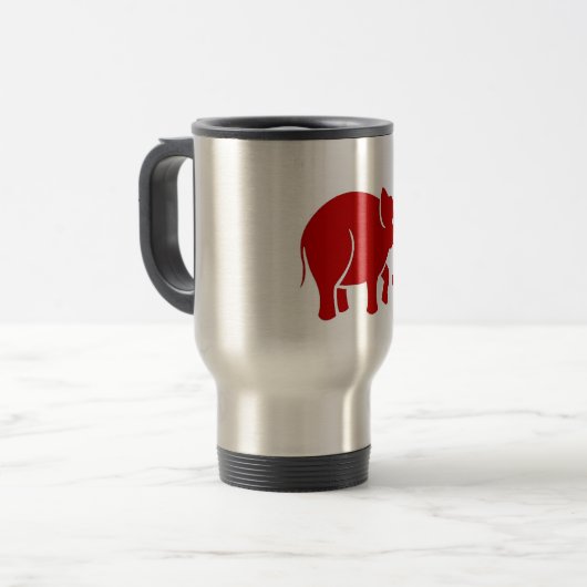 Elephant Coffee-Mok Reisbeker (Voorkant links)