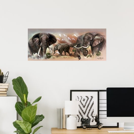 Elephant Collectie Poster (Thuiskantoor)