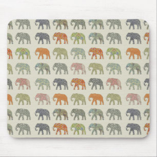 Elephant Colorful Animal Patroon Muismat