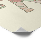 Elephant Colorful Animal Pattern Poster (Hoek)