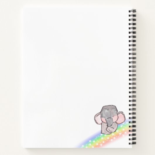 Elephant Colorful Notitieboek (Achterkant)