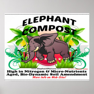 Elephant Compost Poster
